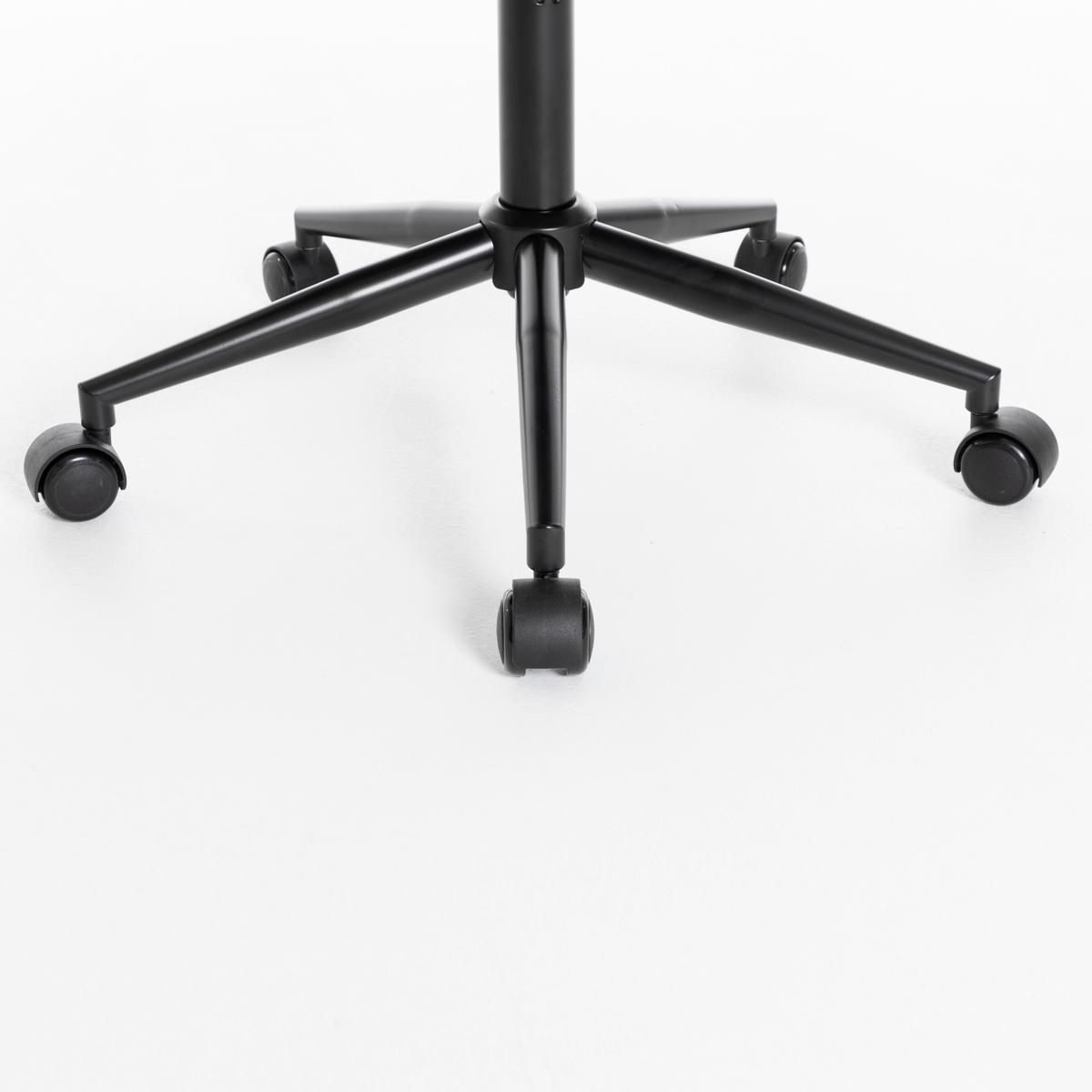 Kancelářska židle BEETLE -EXKLUSIV- - šedá/černá, Moderní, kov/dřevo (48/85-94/56cm) - Mömax