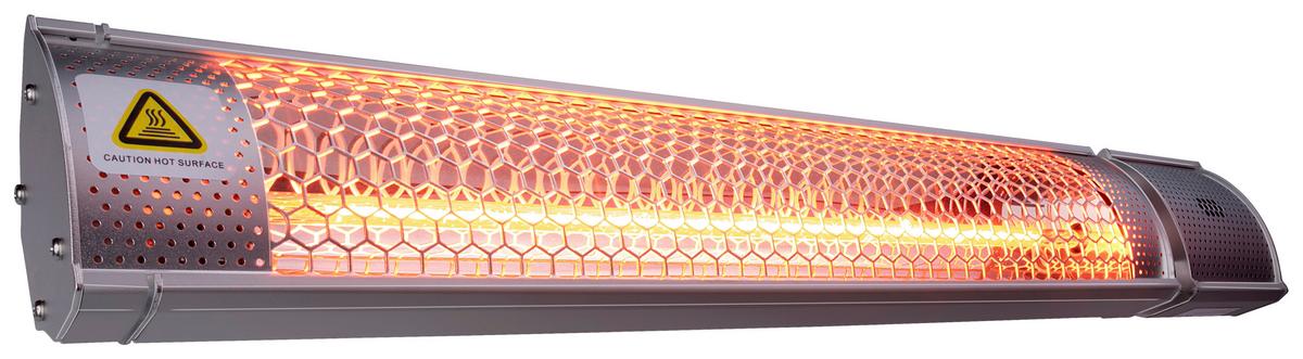 Halogenheizstrahler Heater Wall 2000w Gold Halogen - Silberfarben, Basics, Metall (67,5/10,5/7,5cm)