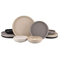 Tafelservice Uno Metropol Multicolor, 12 -Teilig., Steinzeug - Multicolor, Basics, Keramik - Creatable