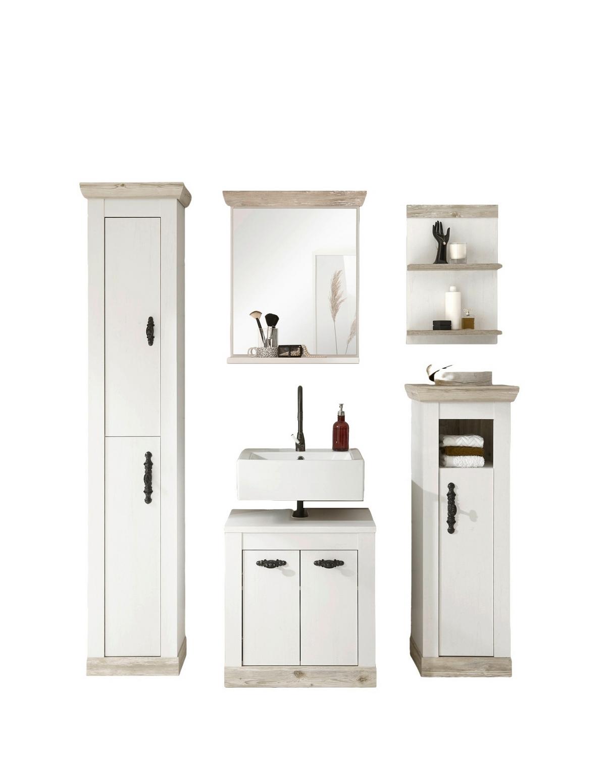 Badezimmer Florenz Pinienfarben B: 184cm - Pinienfarben, Design, Holzwerkstoff (184/200/46cm) - MID.YOU