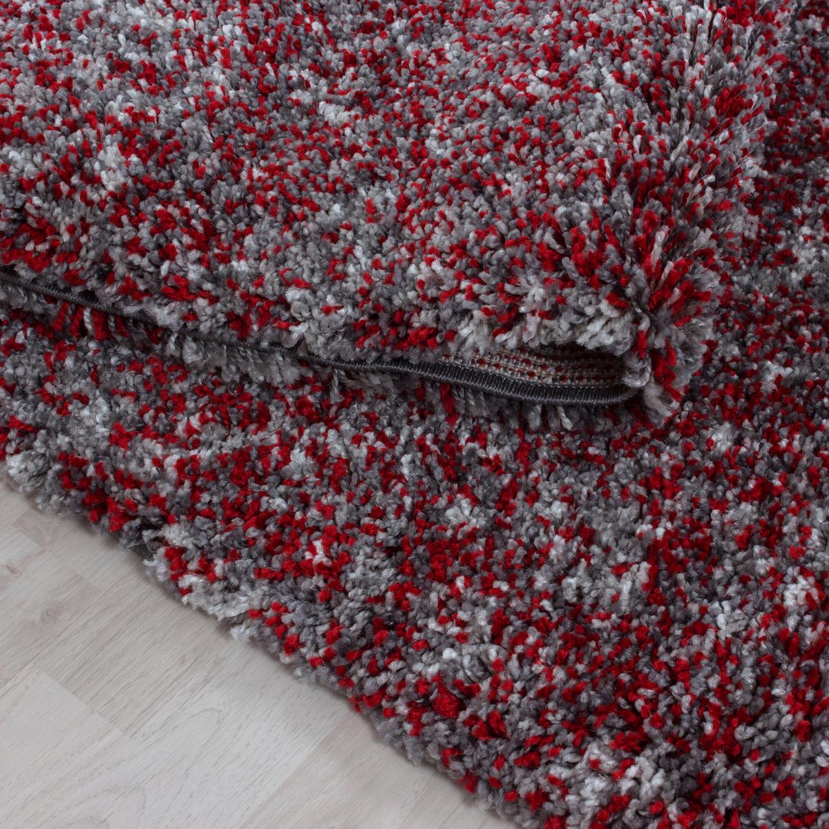 Hochflorteppich Enjoy - Rot, KONVENTIONELL, Textil (80/80cm) - Novel
