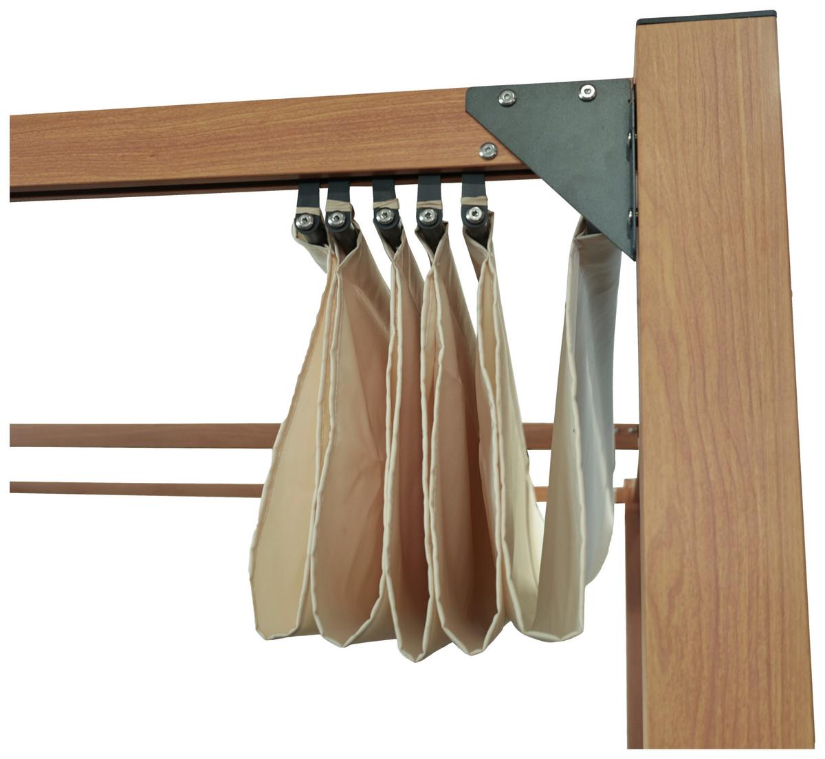 PAVILÓN JOSI - čierna/prírodná farba, Modern, kov/textil (300/230/300cm)