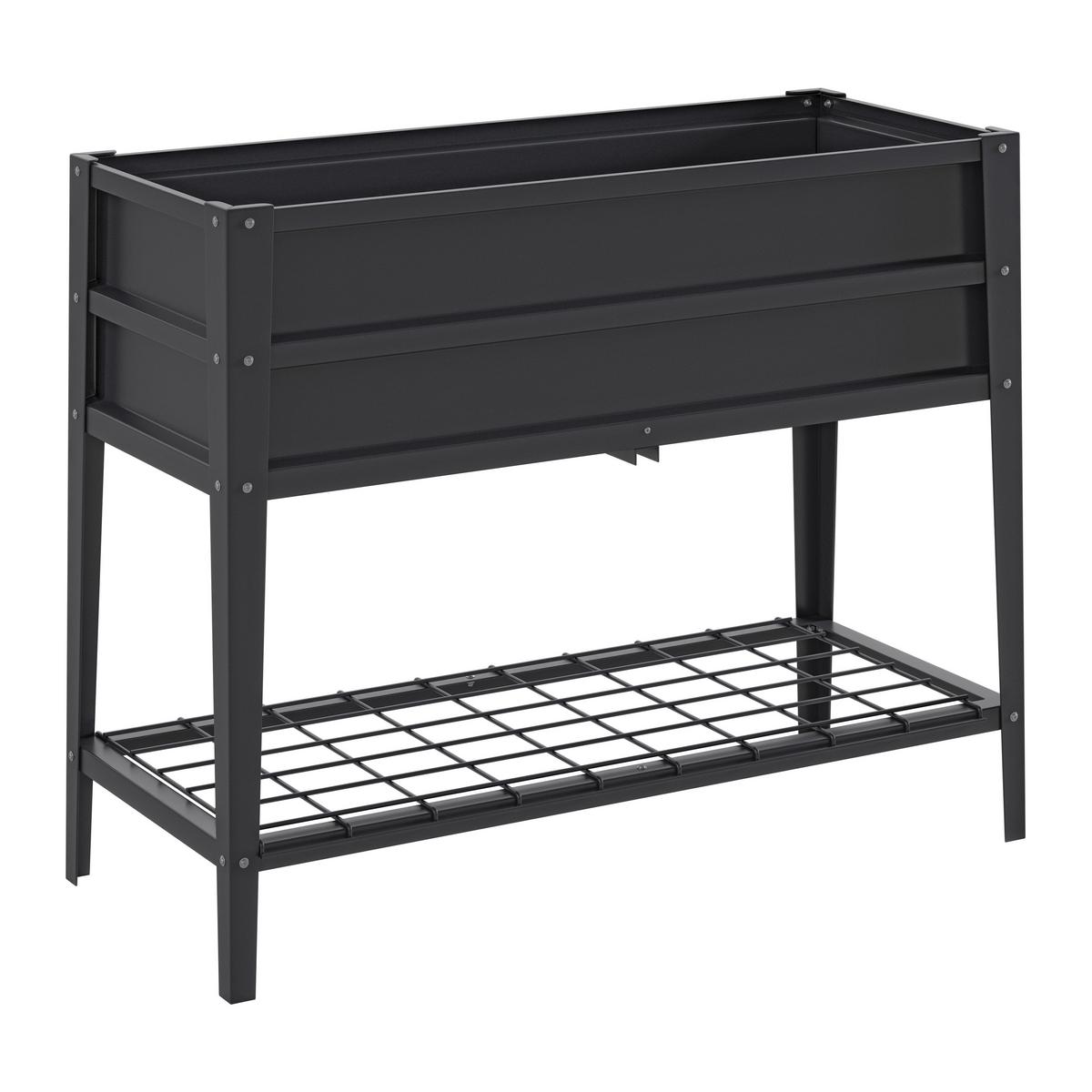 Hochbeet Robus - Anthrazit, MODERN, Metall (100/80/40cm) - Luca Bessoni