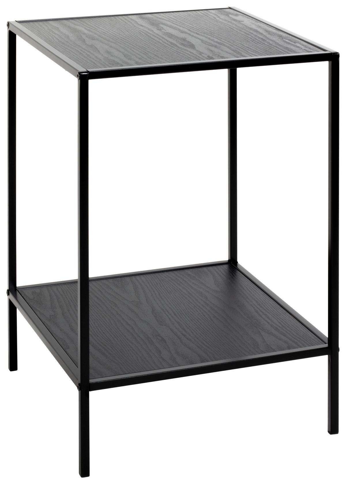 Kisasztal Mira - fekete, Modern, faalapú anyag/fém (40/60/40cm)