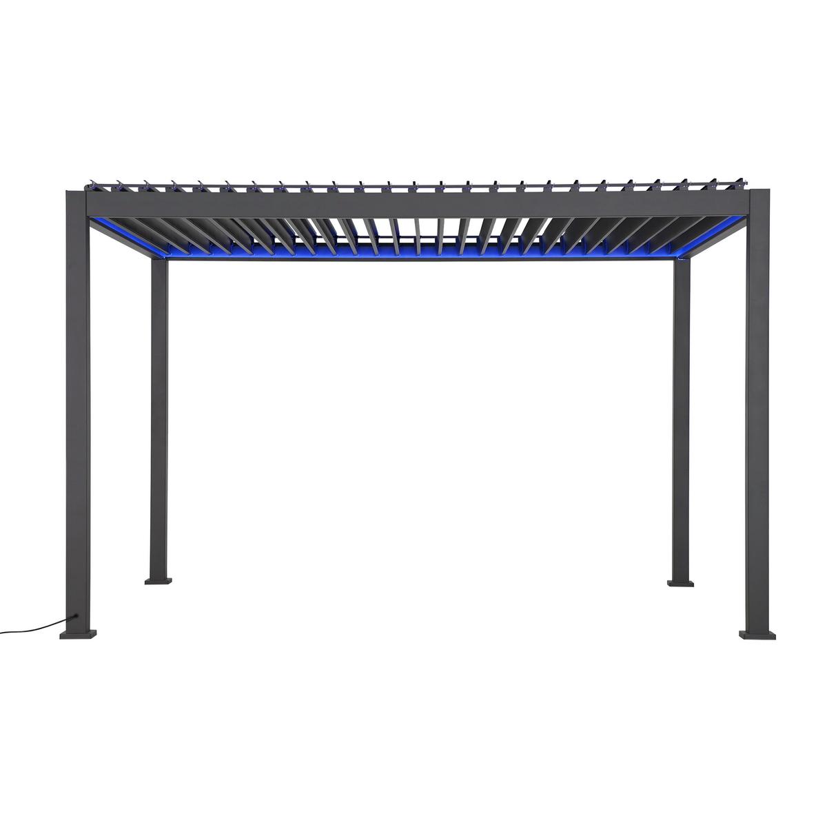 Pergola E-Motion, Anthrazit - Anthrazit, LIFESTYLE, Metall (400/300/250cm) - Gardenson