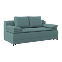 Schlafsofa Alice - Türkis/Schwarz, MODERN, Textil (202/73-92/105cm) - Luca Bessoni