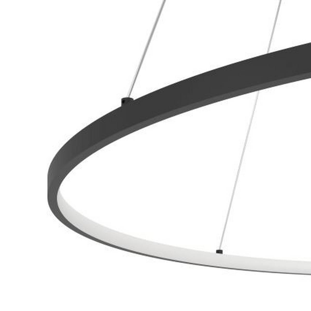 ZÁVESNÉ LED SVIETIDLO PARRUTA - čierna/biela, Design, kov/plast (99/150cm)