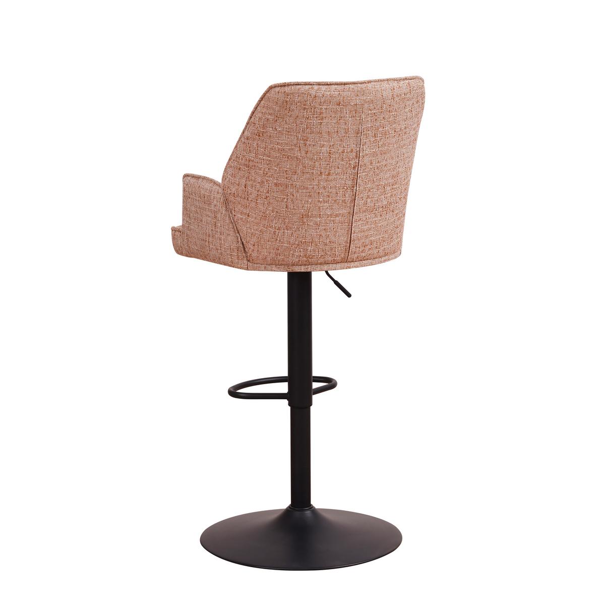 Barthocker-Set Donny Weiß B: 54 cm - Schwarz/Weiß, MODERN, Textil/Metall (54/100/58cm) - MID.YOU