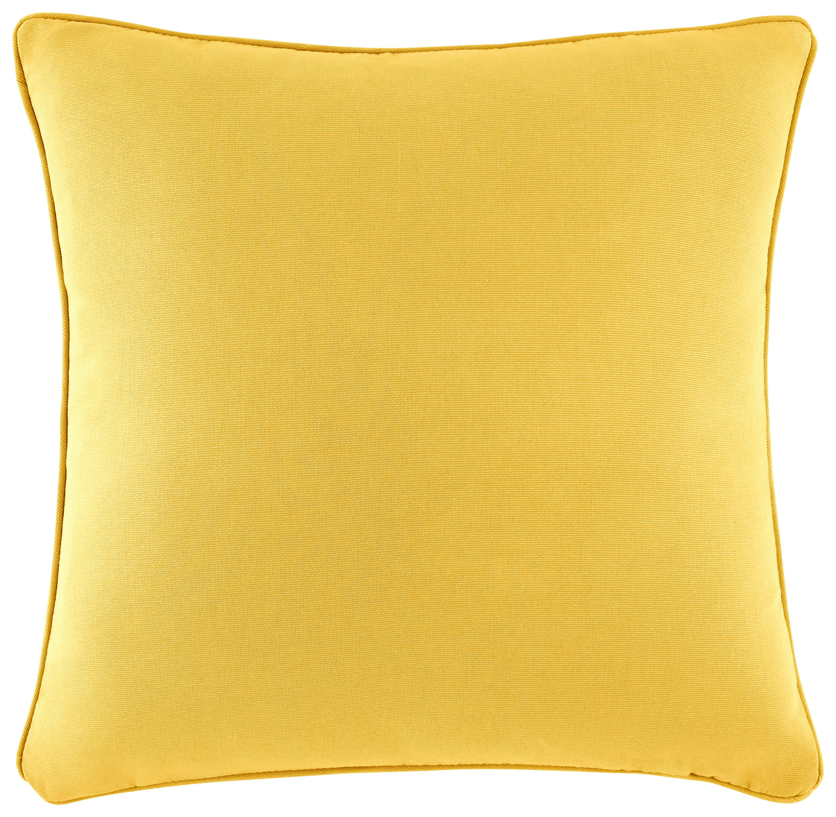 POTAH NA POLŠTÁŘ Steffi ca. 50x50cm - žlutá, Konvenční, textil (50/50cm) - Mömax