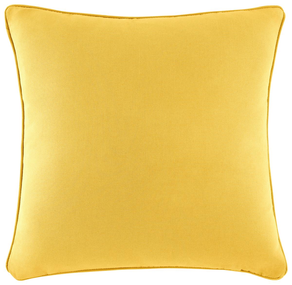 POTAH NA POLŠTÁŘ Steffi ca. 50x50cm - žlutá, Konvenční, textil (50/50cm) - Mömax