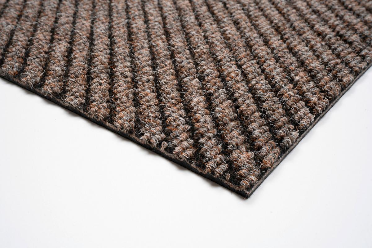 Teppichfliese Beige Centaur 50x50 cm Florhöhe 4 mm - Hellbraun/Schwarz, Basics, Textil (50/50cm)