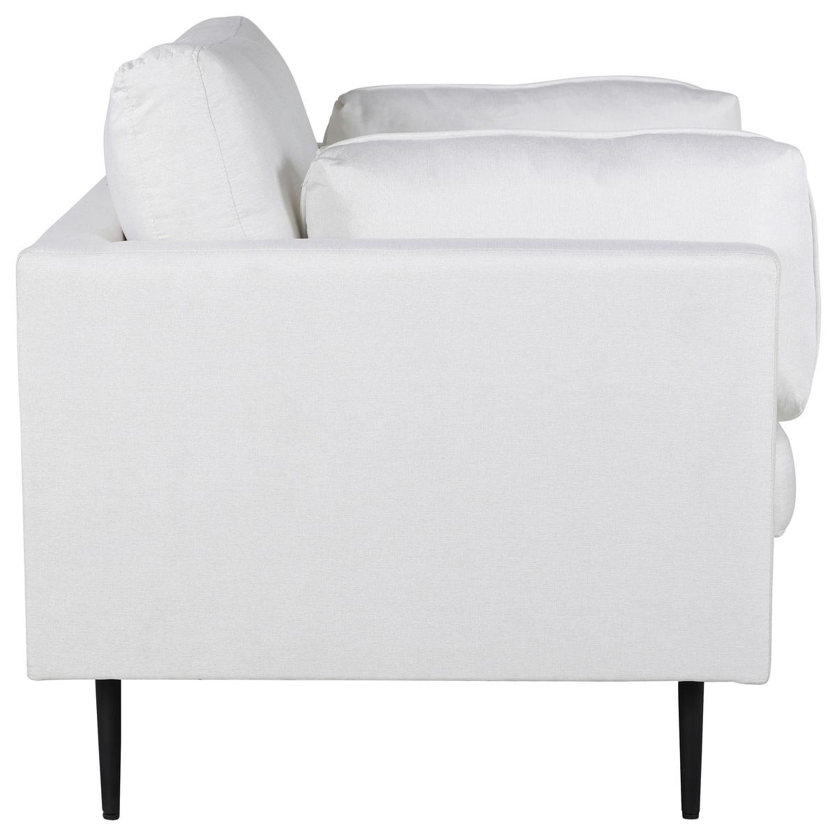 Sessel Boom Weiß B: 110 cm - Beige/Schwarz, Design, Kunststoff/Textil (110/84/86cm) - Livetastic