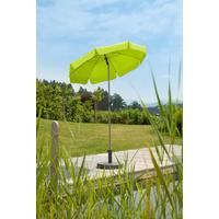 Sonnenschirm Locarno Bxhxt: 150x220x150 Cm Hellgrün - Silberfarben/Hellgrün, Basics, Textil/Metall (150/220/150cm) - Schneider