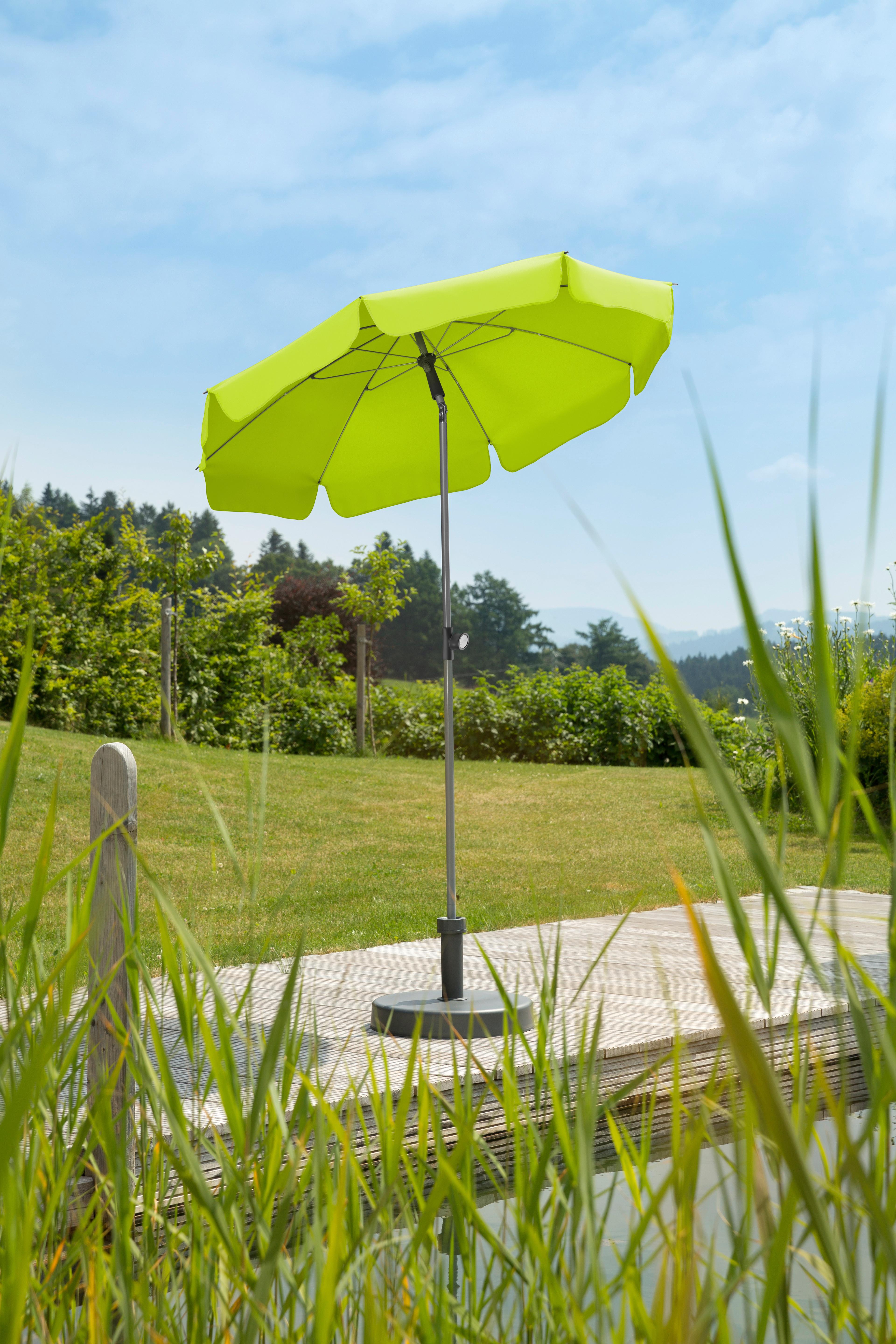 Sonnenschirm Locarno BHT: 150x220x150 cm Hellgrün
