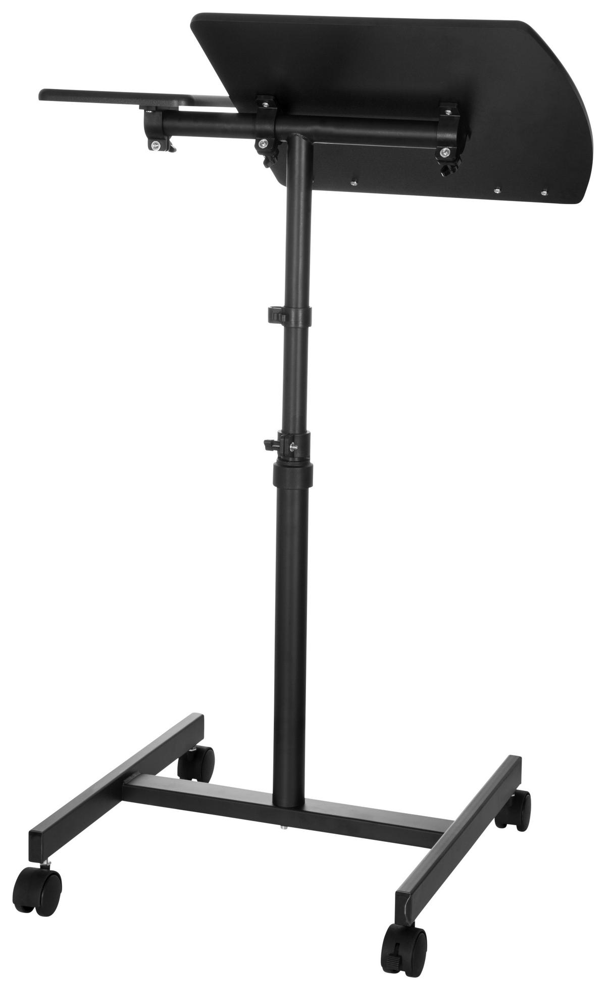 Stehschreibtisch Vm-Sl Schwarz höhenverstellbar - Schwarz, Basics, Holzwerkstoff/Kunststoff (40/44/68,5cm) - MID.YOU