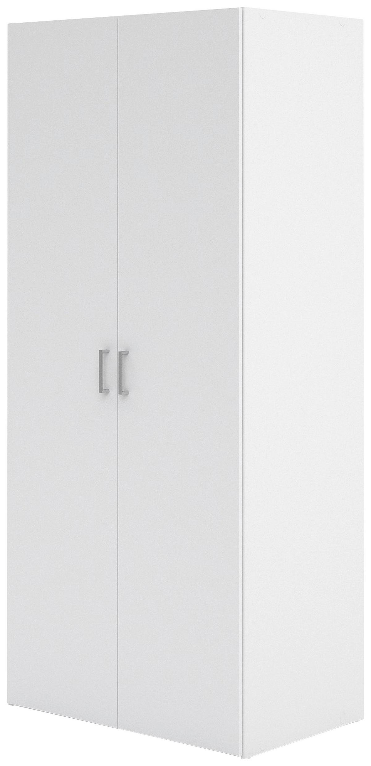 Kleiderschrank Space, Weiß, B: 77,6 Cm - Weiß, Basics, Holzwerkstoff (77,6/175,4/49,5cm) - MID.YOU