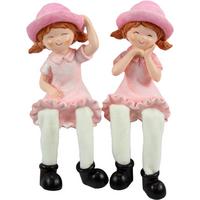 Gyerek Díszfigura Annabell - pink/barna, Konventionell, műanyag/textil (6,5/6/16cm) - Luca Bessoni