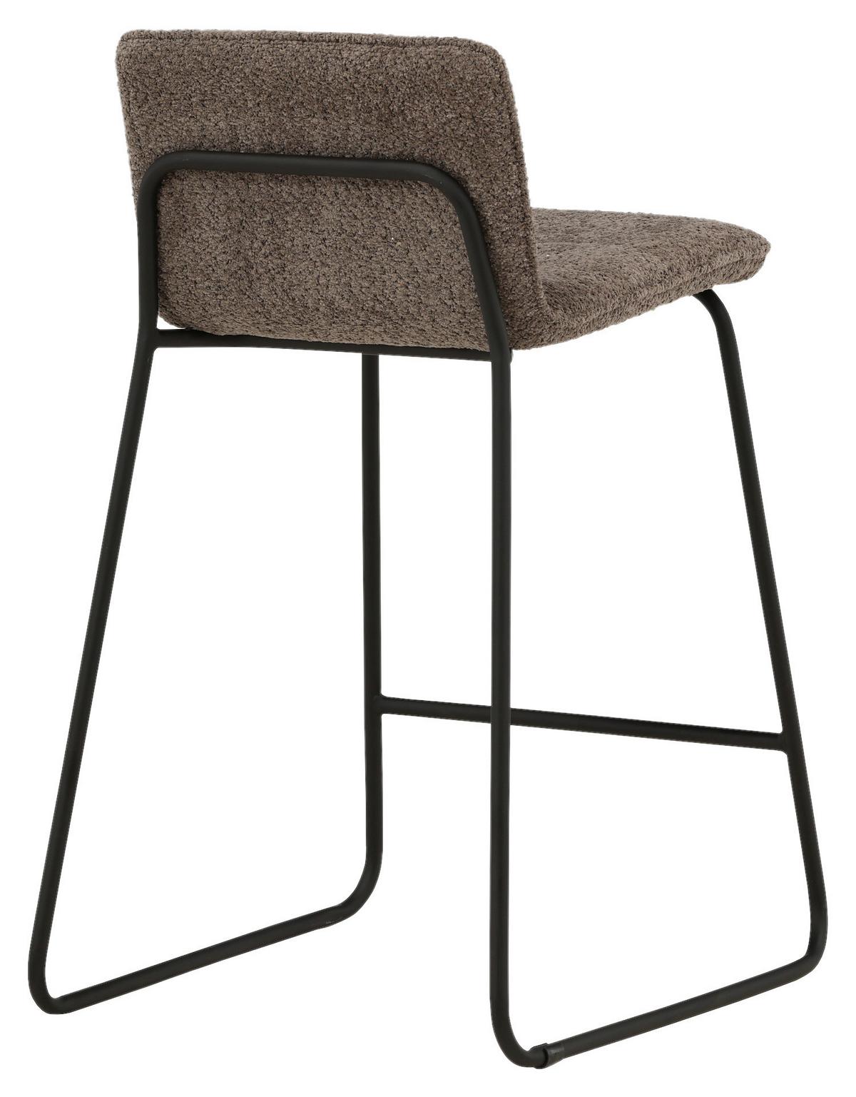 Barhocker-set Bisbee - Dunkelgrau/Schwarz, Design, Kunststoff/Textil (41/84/50cm) - Livetastic