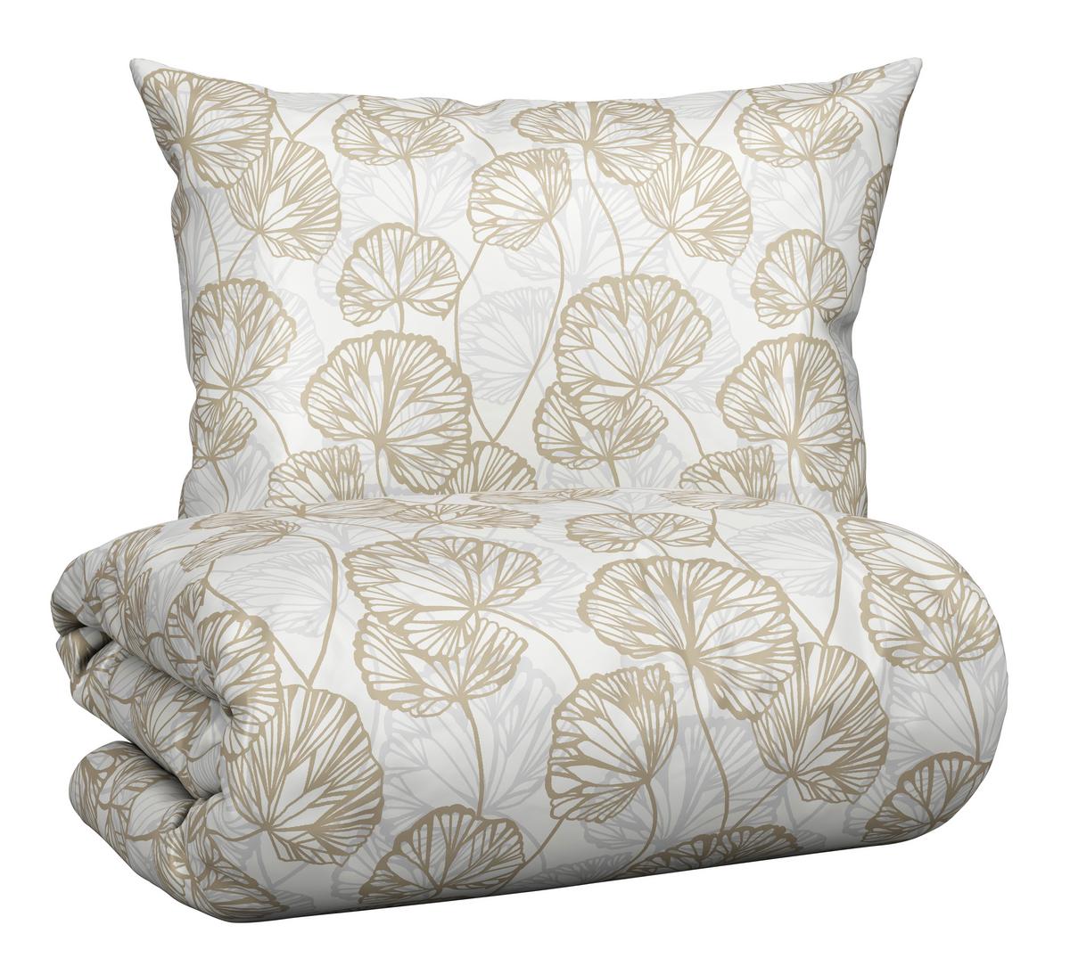 Povlečení Ethens, 70/90 140/200cm - béžová, textil (140/200cm) - Modern Living