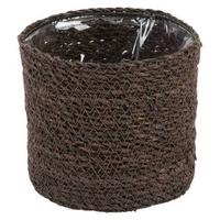 Obal na květináč Atlantic, V: 14cm - šedá, Lifestyle, přírodní materiály (14/14cm) - Modern Living