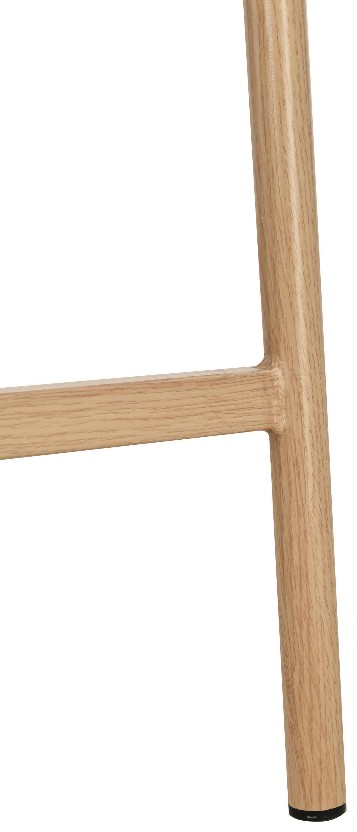 Barhocker Boucle Taupe/Eichefarben B: 54 cm - Taupe/Eichefarben, MODERN, Holz/Textil (54/94,5/54,5cm) - Livetastic