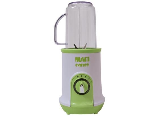 Standmixer Nutri Express - Weiß/Grün, MODERN, Glas/Kunststoff (13/14/18cm) - Mediashop Standmixer Nutri Express - Weiß/Grün, MODERN, Glas/Kunststoff (13/14/18cm) - Mediashop