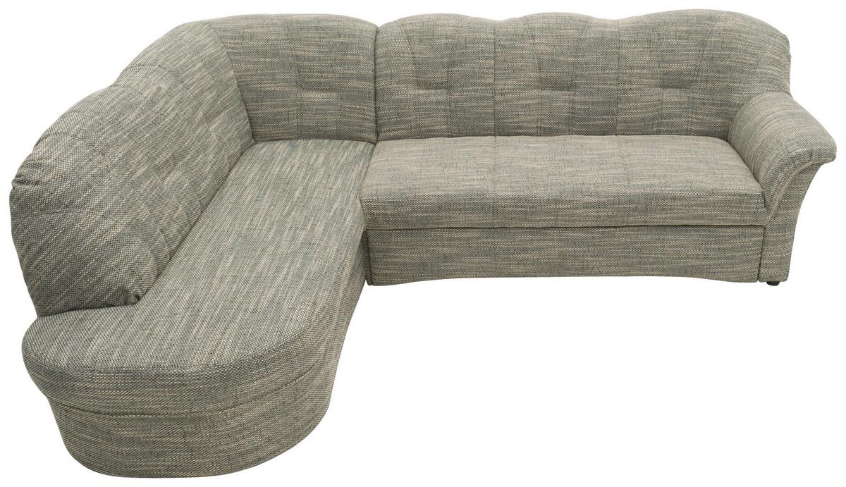 Ecksofa Papenburg Grau/weiß - Schwarz/Weiß, KONVENTIONELL, Textil (180/243cm) - MID.YOU
