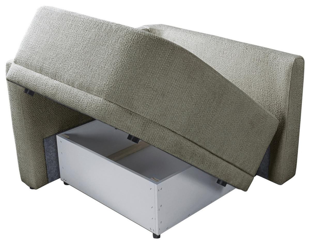 Sofa Zuri Grau/senfgelb, B: 110cm - Senfgelb/Schwarz, Trend, Textil (110/75/115cm) - Livetastic