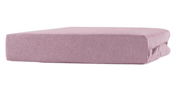 Spannleintuch Tamara Rose 90-100x200 cm Jersey - Rosa, KONVENTIONELL, Textil (90-100/200cm) - Ondega