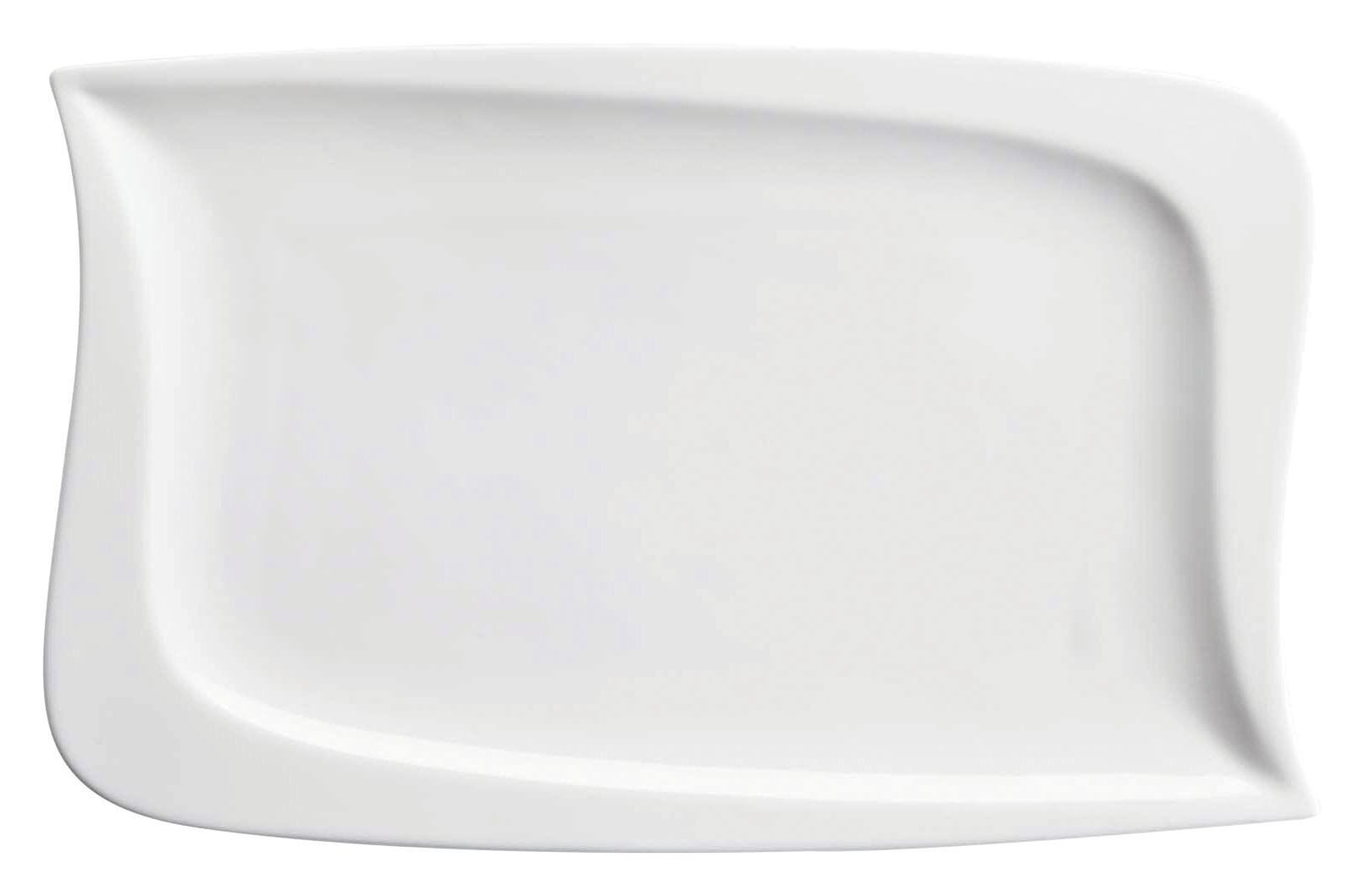 Platte La Musica Weiß B: 38,5 Cm - Weiß, Basics, Keramik (38,5/23,9/7cm) - Mäser