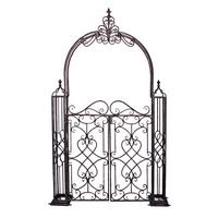 Gartenpforte Towada - Schwarz, MODERN, Metall (150/245/23,5cm) - Gardenson