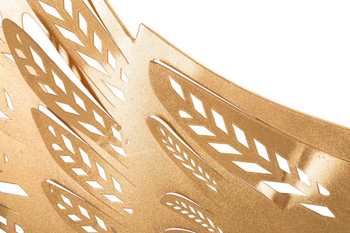 Wanddeko Ali Light Goldfarben B: 43,5 Cm - Goldfarben, Basics, Metall (43.5/90/3.5cm)