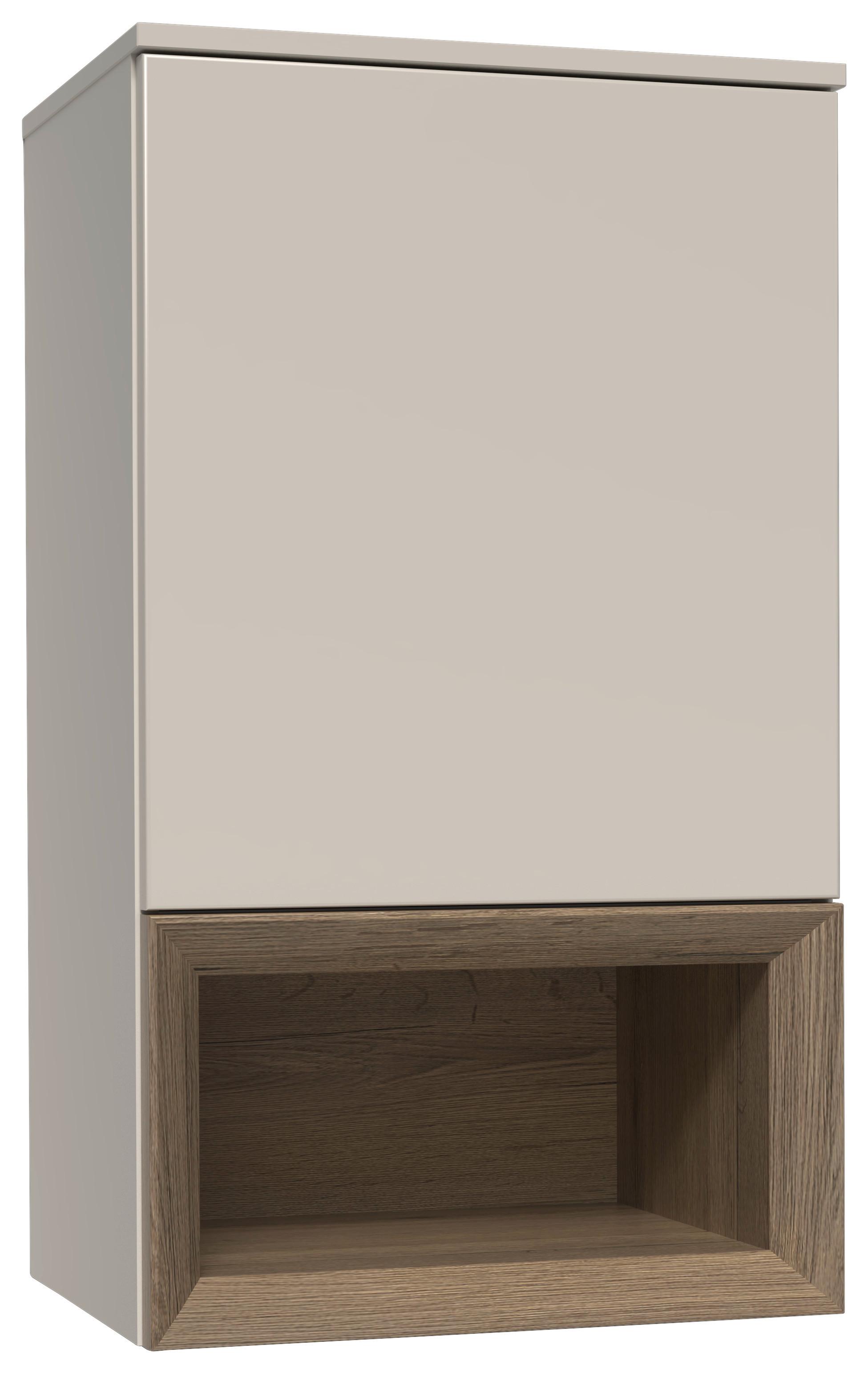 Hängeelement Las Vegas Weiß/Eiche Dekor B: 50 cm - Eiche dunkel/Weiß, MODERN, Holzwerkstoff (50/88/37cm) - Vertico