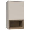 Hängeelement Las Vegas Weiß/Eiche Dekor B: 50 cm - Eiche dunkel/Weiß, MODERN, Holzwerkstoff (50/88/37cm) - Vertico