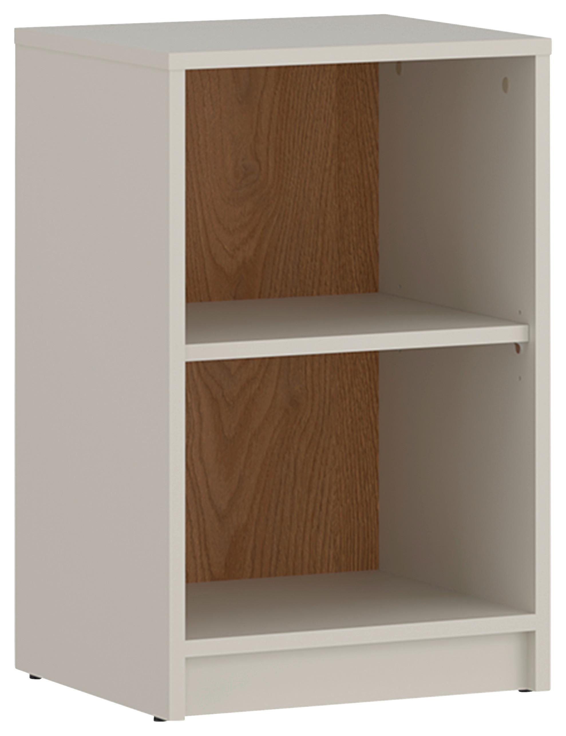 regál FANO dekor kašmír/dub - čierna/kašmírová, Modern, kompozitné drevo/plast (40/64,1/40cm) - Modern Living