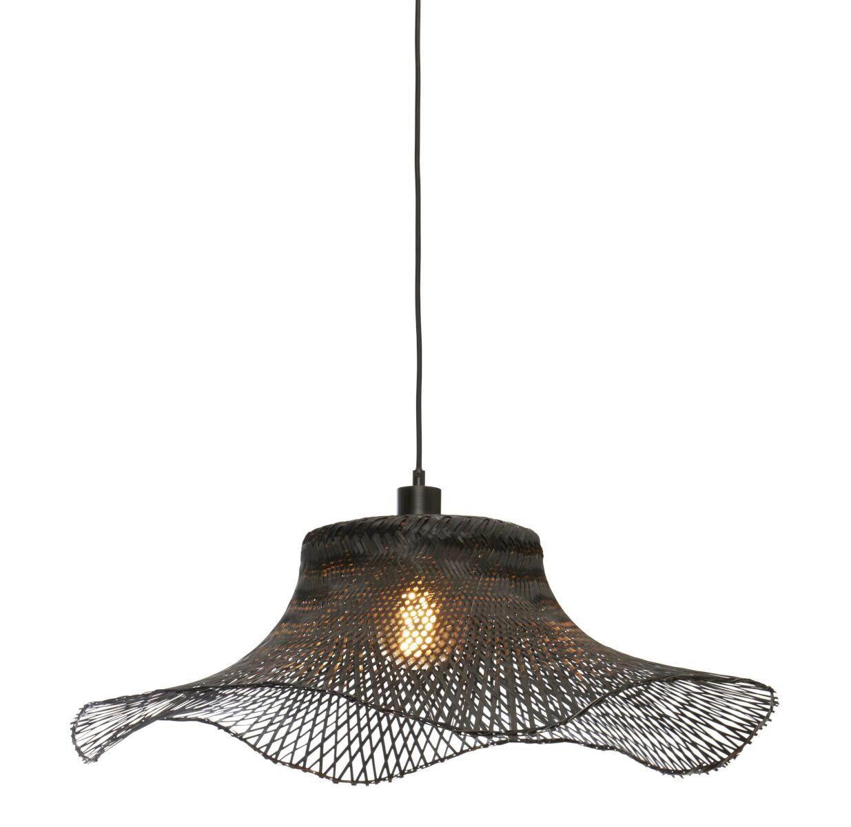 Hängeleuchte Ibiza/h65/b - Schwarz, Trend (50/50/15cm) - Good & Mojo