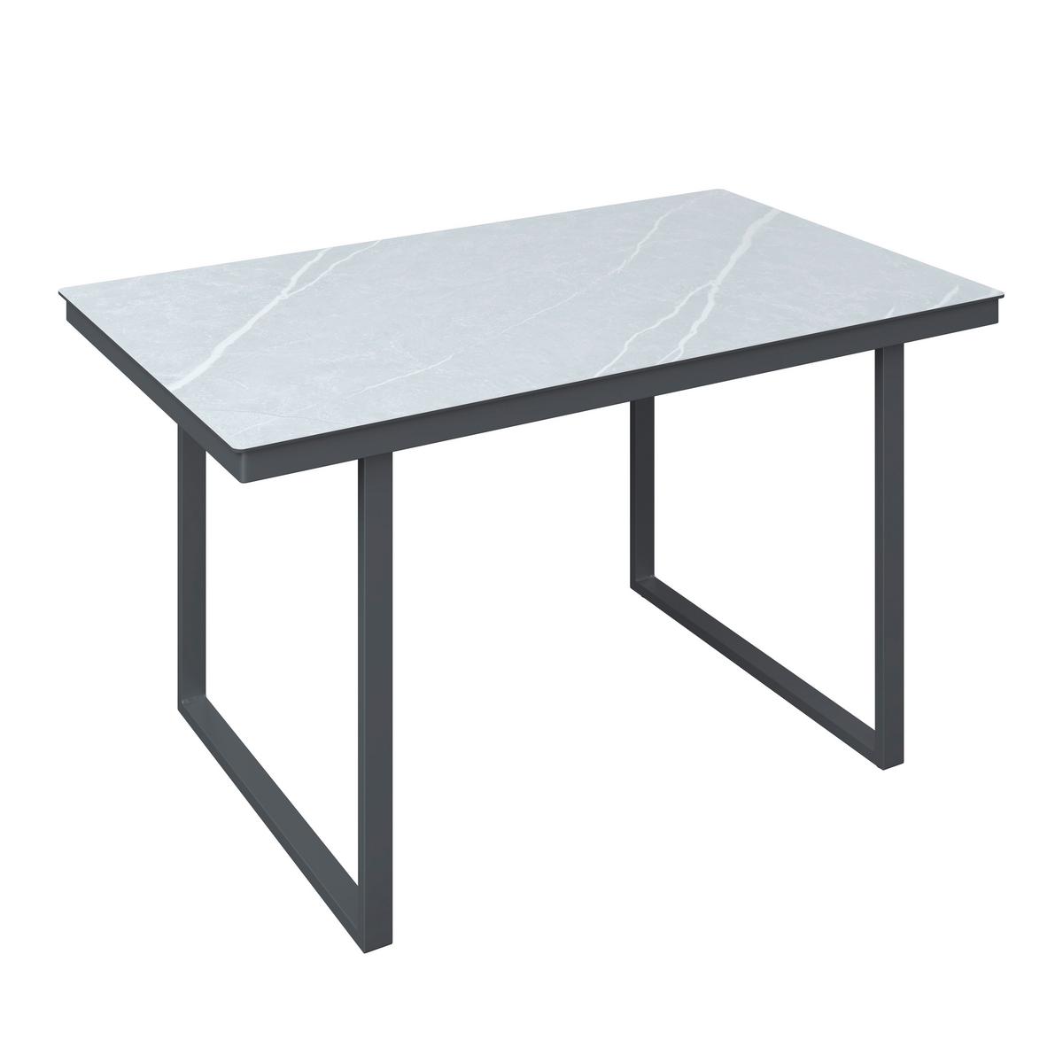 Loungegarnitur Perth - Anthrazit/Grau, MODERN, Glas/Textil (196/218,5cm) - Beldano