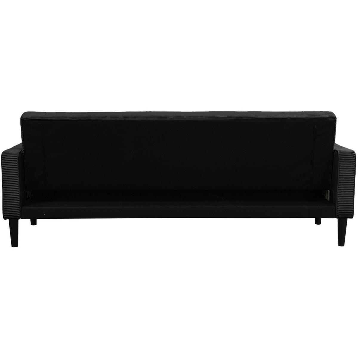 Schlafsofa Aarhus Anthrazit, mit Schlaffunktion - Anthrazit/Braun, Basics, Textil (213/81/86cm) - Livetastic