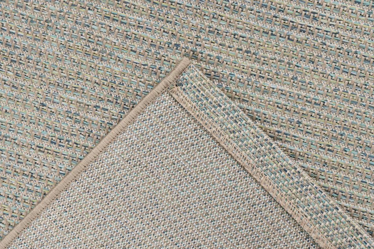 Flachwebteppich BxL: ca. 200x290 cm - Blau, Basics, Textil (200/290cm) - Kayoom