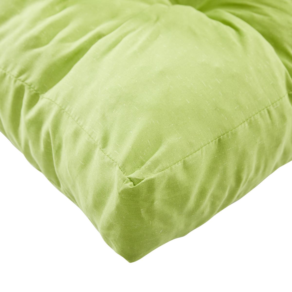 Palettenkissen Set 2-tlg. Loungeset 120x80 Cm Apfelgrün - Grün, Basics, Textil (120/80/16cm)