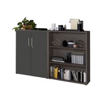 AKTENSCHRANK OFFICE EDITION-SW SET 1 NIEDR. - Anthrazit, MODERN, Holzwerkstoff (168,8/113,6/33cm) - MID.YOU