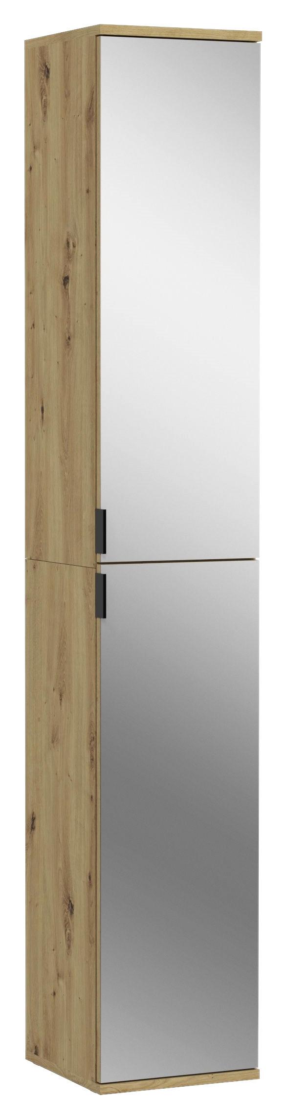 Spiegelschrank Projekt X 2-Türig BxHxT: 30x193x34 cm - KONVENTIONELL, Glas/Holzwerkstoff (30/193/34cm) - MID.YOU