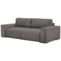 Schlafsofa Vouge Grau Bxhxt: 255x86x123 Cm - Buchefarben/Schwarz, KONVENTIONELL, Textil (255/86/123cm) - Livetastic