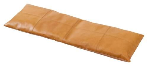 Bankauflage Lederkissen Braun B: 104 cm - Braun, Design, Leder (104/3/35cm) - MID.YOU