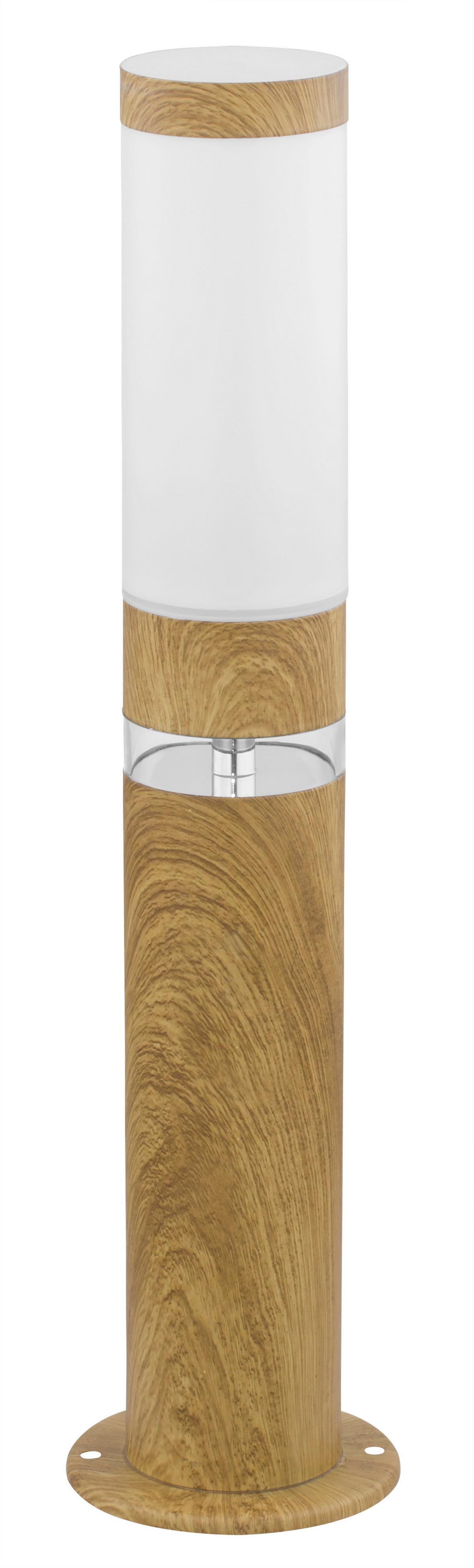 Außenleuchte 15 W Kunststoff/Edelstahl - Klar/Opal, KONVENTIONELL, Kunststoff/Metall (11,7/50cm) - Globo