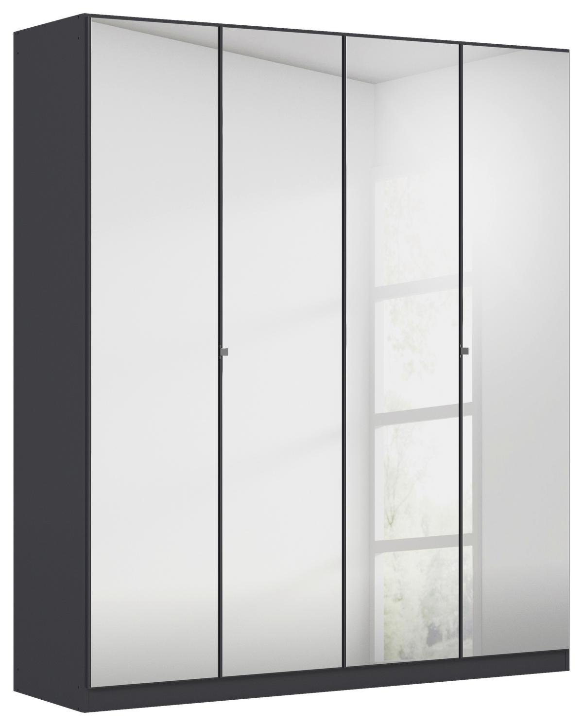 Kleiderschrank Reflect - Silberfarben/Grau, MODERN, Holzwerkstoff (181/210/54cm)