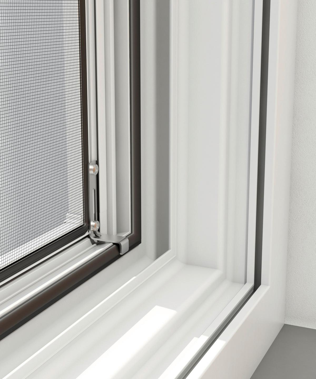 Fliegengitter Fenster 140x150 Cm Weiß - Weiß, Basics, Metall (140/150cm)