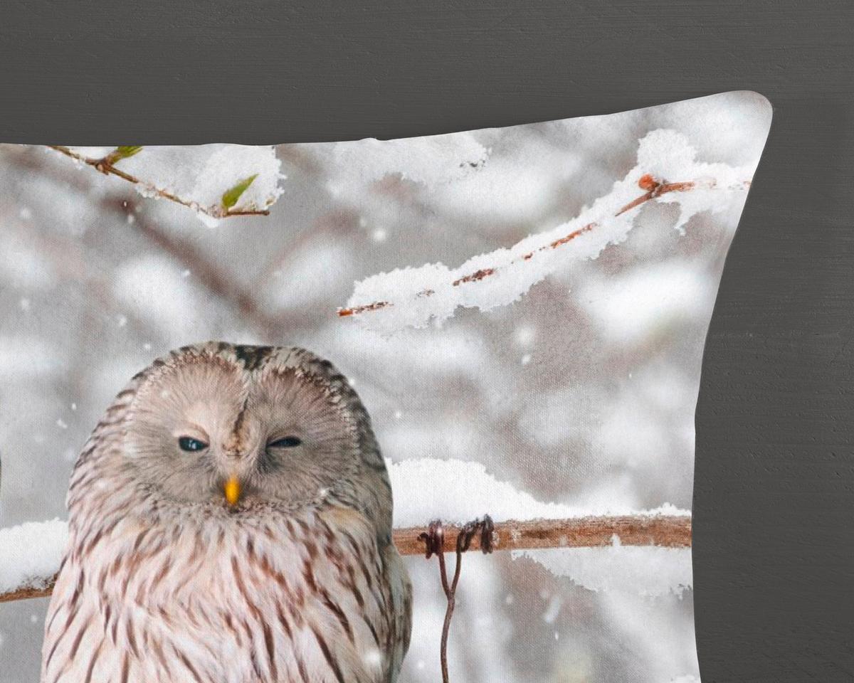 Wendebettwäsche Febe Grau 155x220 cm - Hellgrau/Grau, Natur, Textil (155/220cm)