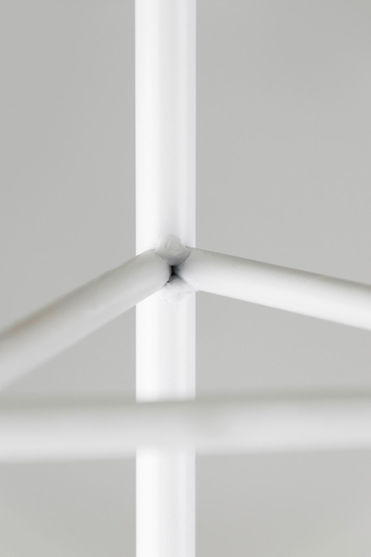 Blumenständer Aluminium Weiß Bxhxt: 23x75x23 Cm - Weiß, Basics, Metall (23/75/23cm)