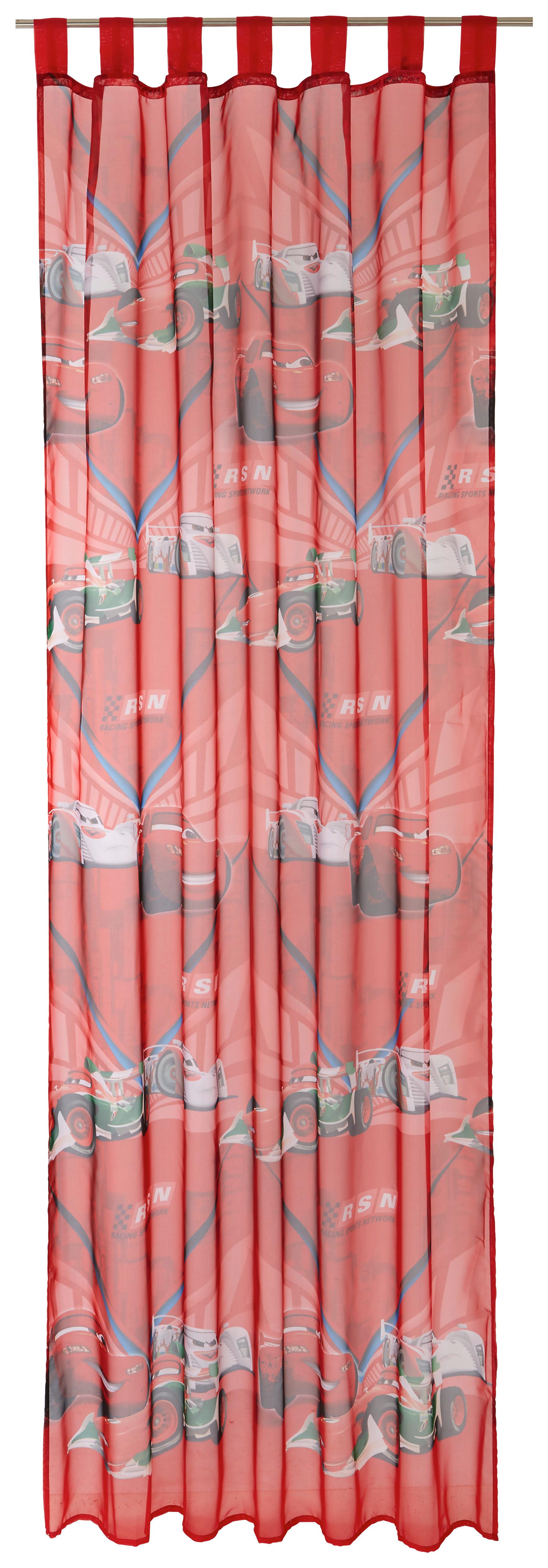 Vorhang 2er-Pack mit Schlaufen Cars 140x250 cm Rot - Rot, LIFESTYLE, Textil (140/250cm) - Disney